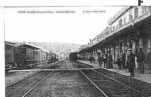 Ville de DELLE Carte postale ancienne